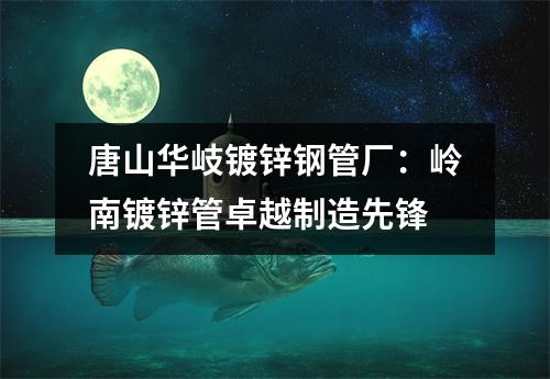 唐山华岐镀锌钢管厂：岭南镀锌管卓越制造先锋