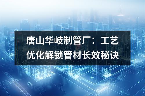 唐山华岐制管厂：工艺优化解锁管材长效秘诀